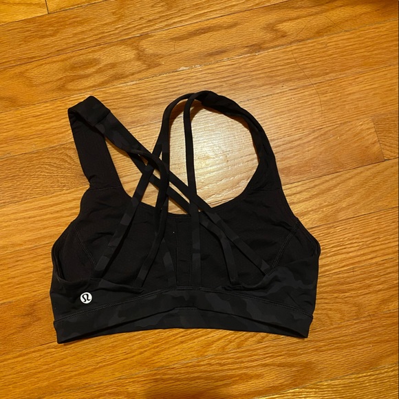 Lululemon Free to be Serene sz 4 - Sequoia Camo Print Deep Coal Black - Picture 4 of 5